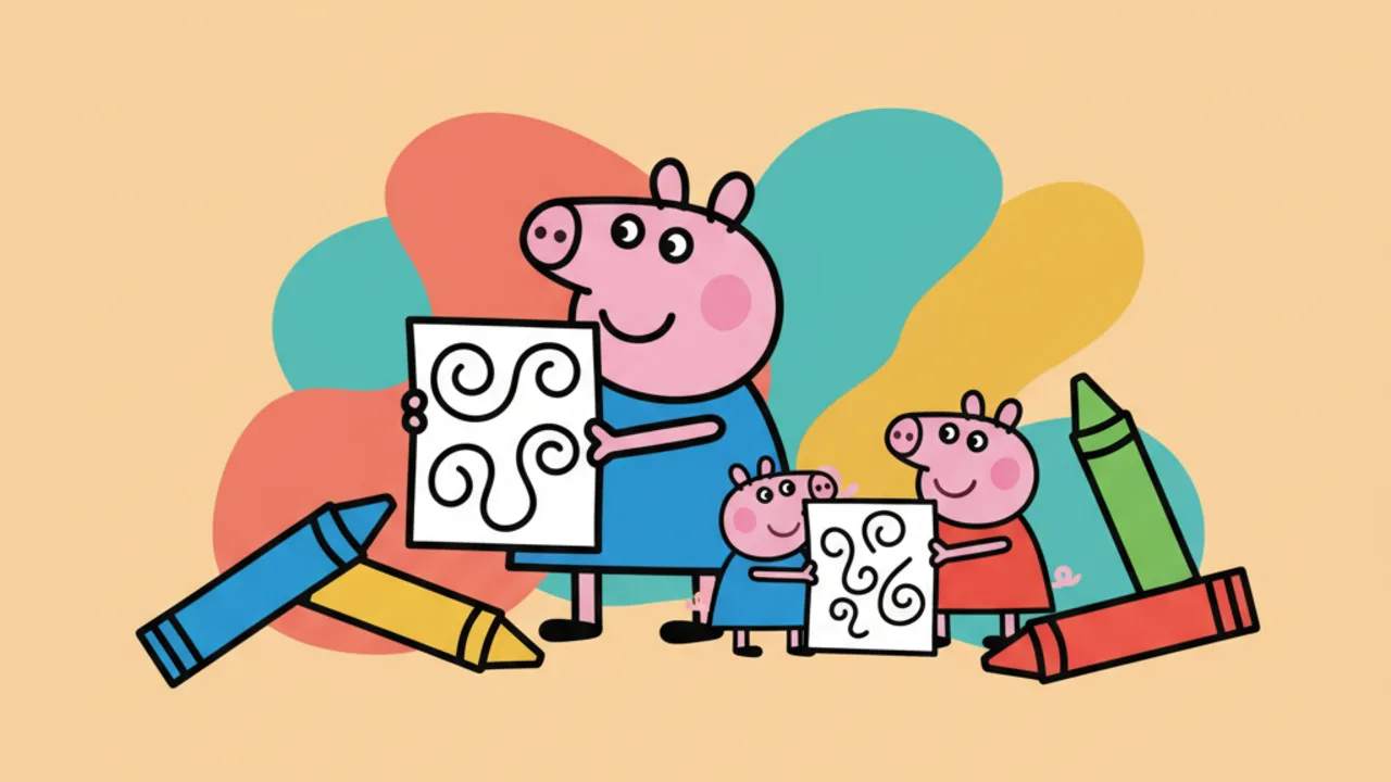 Peppa Pig Family Coloring Pages: Fun for Everyone at Home