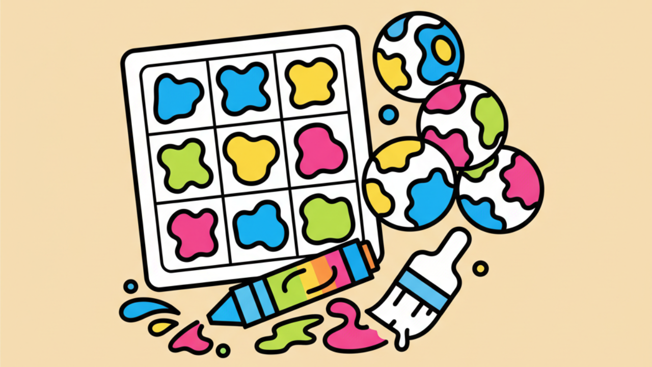 Bingo Coloring Pages: Customize Your Own Game