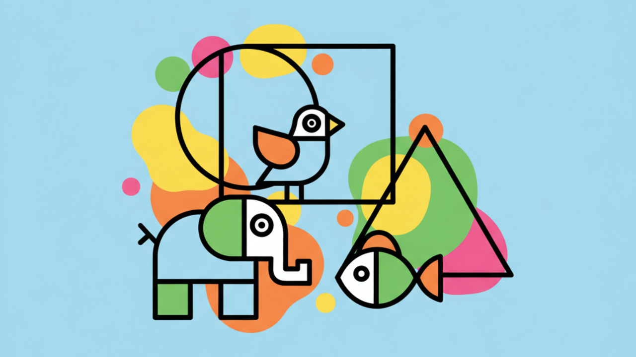 Fun Geometric Shapes Coloring Pages for Preschoolers
