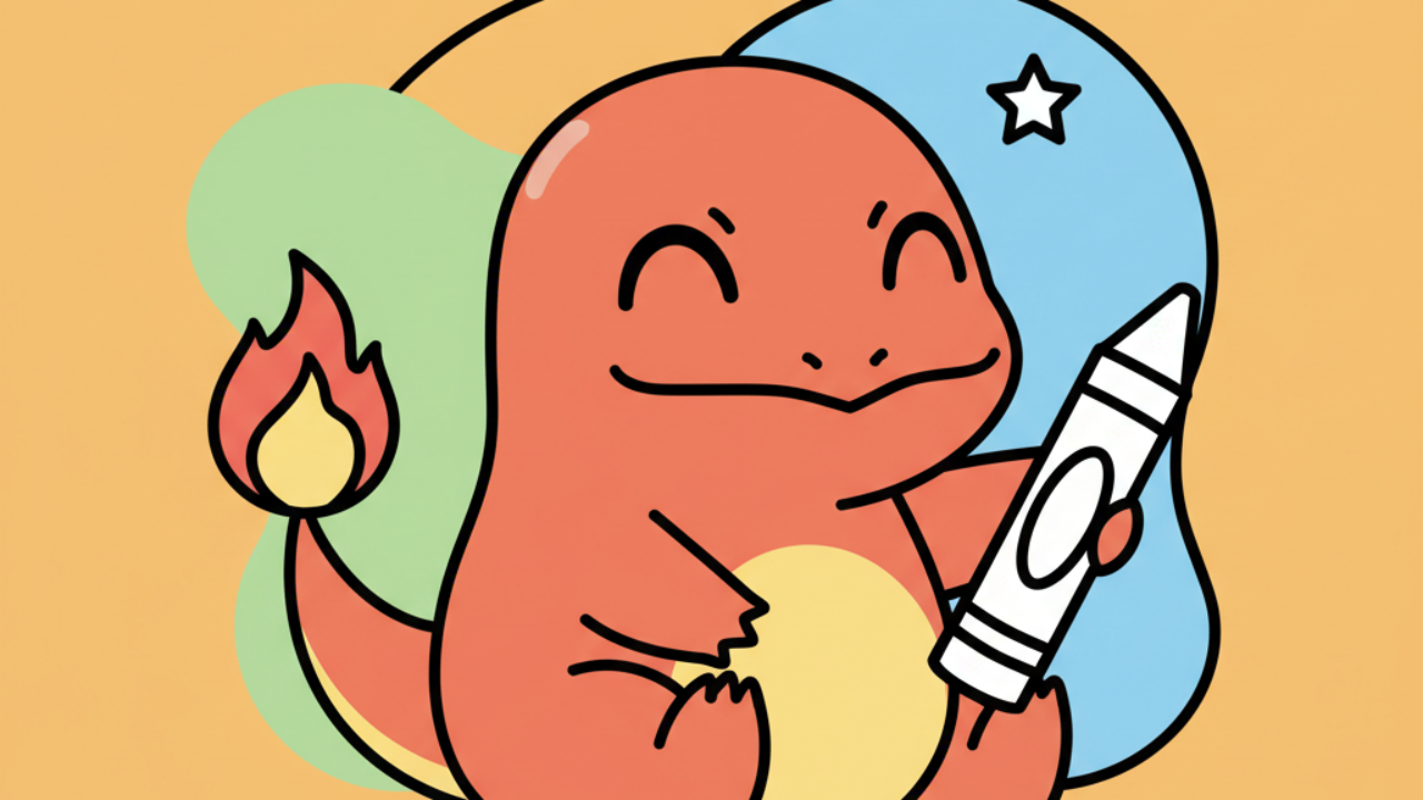Cute Charmander Coloring Pages for Kids and Fans
