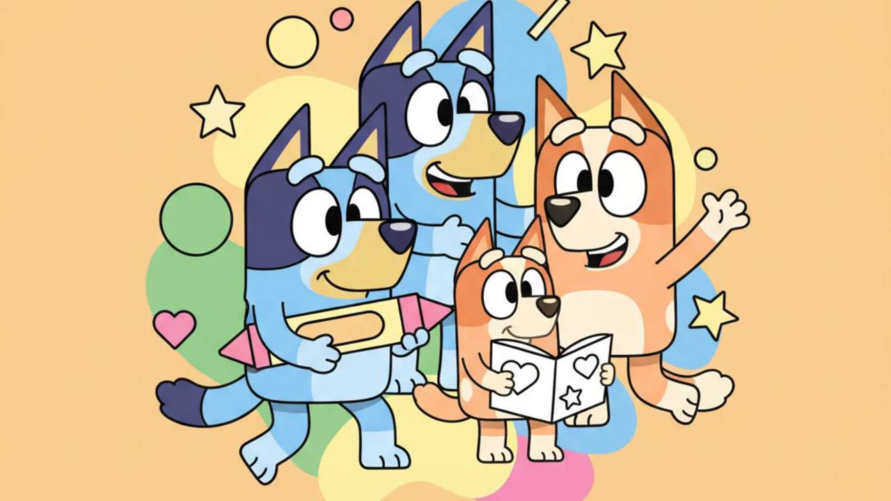 Bluey Coloring Pages: Fun Heeler Family Printables