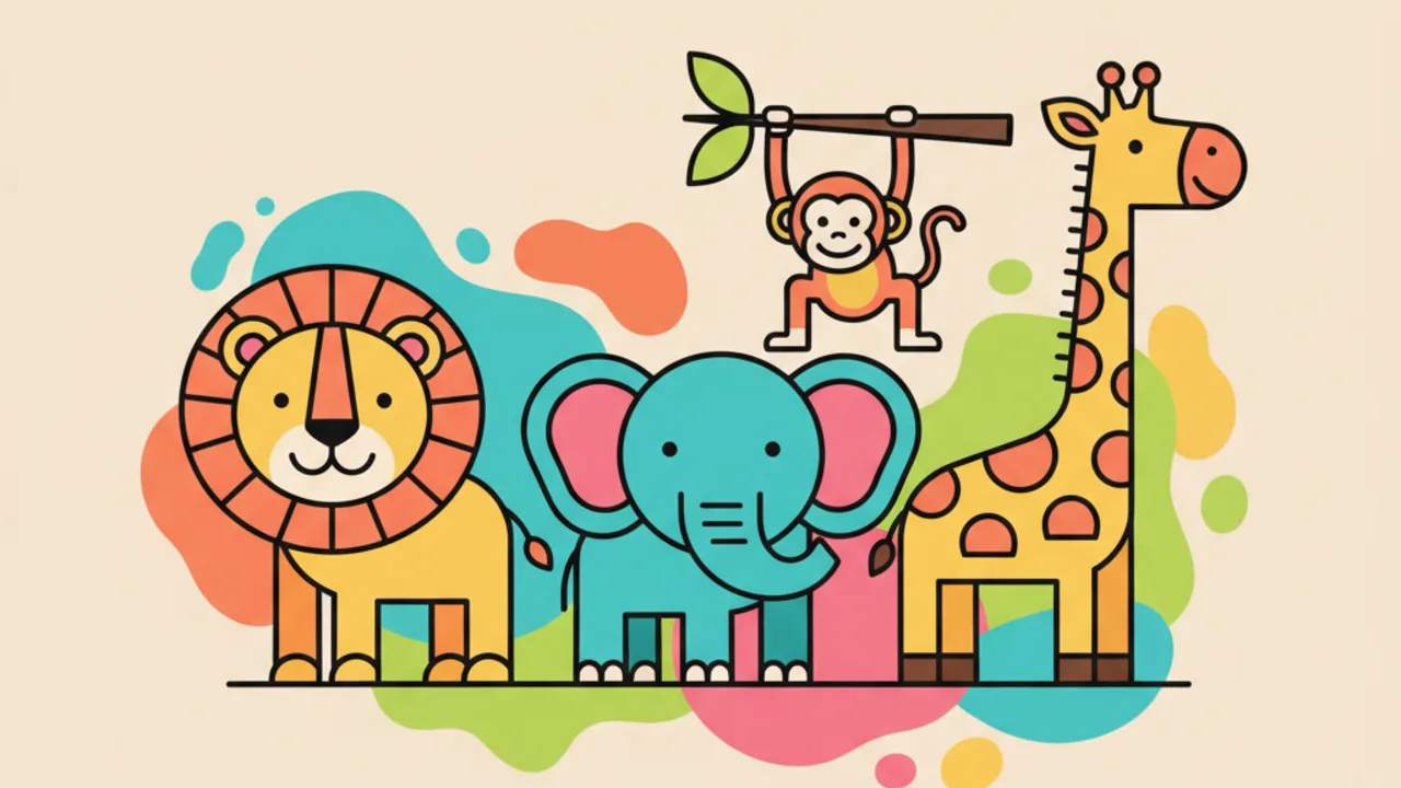 40 Cute Animal Coloring Pages: Fun Kids' Activities