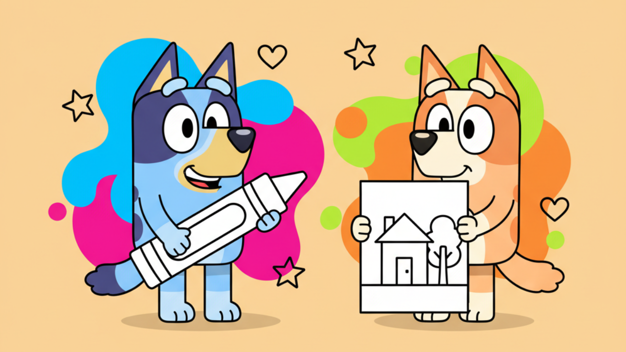 Bluey Coloring Pages: Fun Printables from the Hit Show
