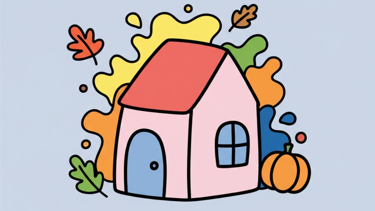 Peppa Pig House Coloring Pages: Fun Kids' Activities for October
