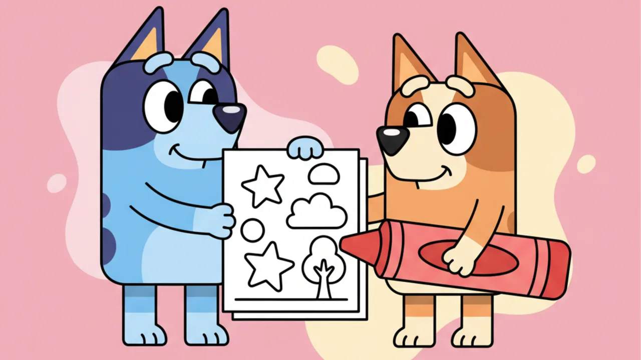 Bandit and Chilli Coloring Pages: Fun & Educational Activities
