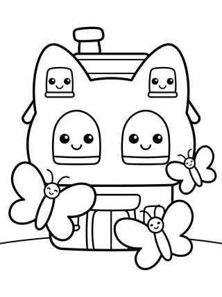 Gabby’s Magical Dollhouse para colorir Desenho de Gabby’s Magical Dollhouse para colorir e imprimir grátis