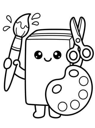 Baby Box and Colorful Arts para colorir Desenho de Baby Box and Colorful Arts para colorir e imprimir grátis