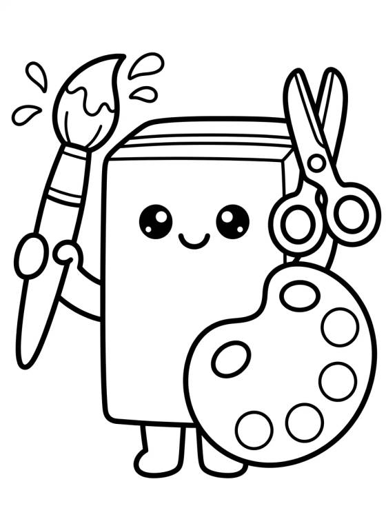 Baby Box and Colorful Arts para colorir Desenho de Baby Box and Colorful Arts para colorir e imprimir grátis