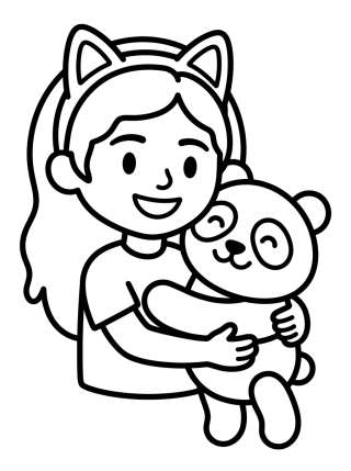 Coleção de desenhos para colorir: Gabby's Dollhouse Coloring Pages