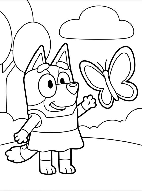 Bingo Playing at the Park para colorir Desenho de Bingo Playing at the Park para colorir e imprimir grátis