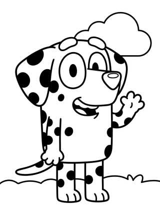 Chloe the Dalmatian para colorir Desenho de Chloe the Dalmatian para colorir e imprimir grátis