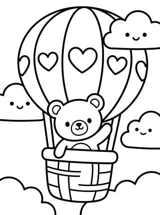 Coleção de desenhos para colorir: Kawaii Travel Adventures