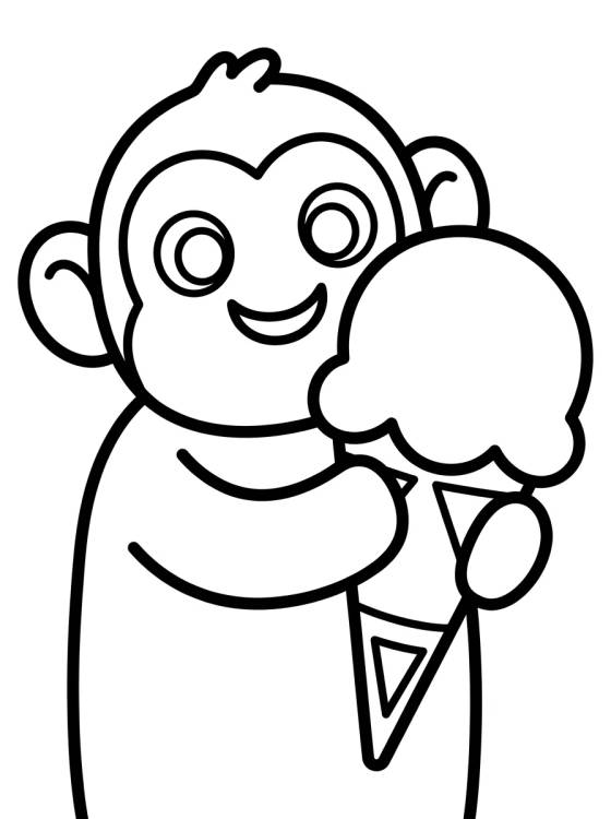 Bingo Eating Ice Cream para colorir Desenho de Bingo Eating Ice Cream para colorir e imprimir grátis