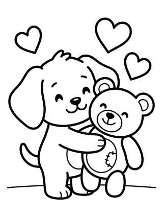 Bingo and Bobbil the Bear para colorir Desenho de Bingo and Bobbil the Bear para colorir e imprimir grátis