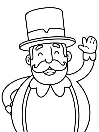Bita Waving Happy para colorir Desenho de Bita Waving Happy para colorir e imprimir grátis