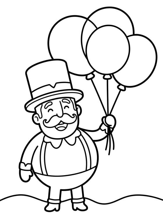 Bita Holding Balloons para colorir Desenho de Bita Holding Balloons para colorir e imprimir grátis