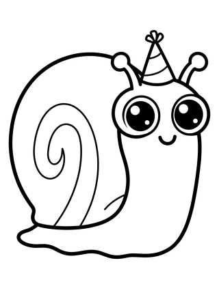 Cute Gary the Snail para colorir Desenho de Cute Gary the Snail para colorir e imprimir grátis