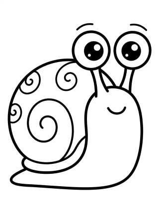 Cute Gary the Snail para colorir Desenho de Cute Gary the Snail para colorir e imprimir grátis