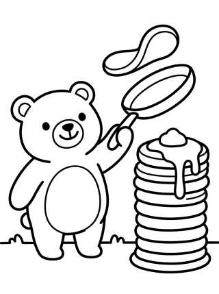 Bobbie and the Pancake Tower para colorir Desenho de Bobbie and the Pancake Tower para colorir e imprimir grátis