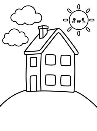 Coleção de desenhos para colorir: Peppa Pig's House