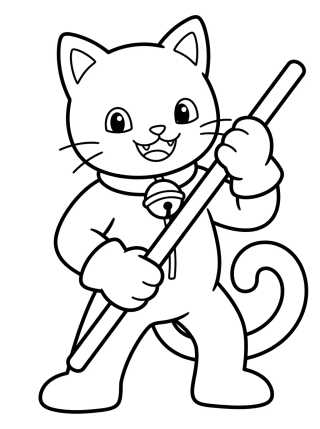 Heroic Pose Cat Noir para colorir Desenho de Heroic Pose Cat Noir para colorir e imprimir grátis