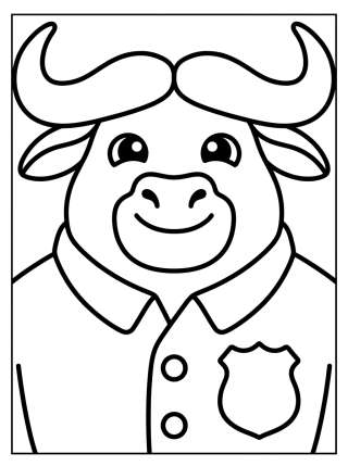 Coleção de desenhos para colorir: Chief Bogo Coloring Pages (Zootopia)