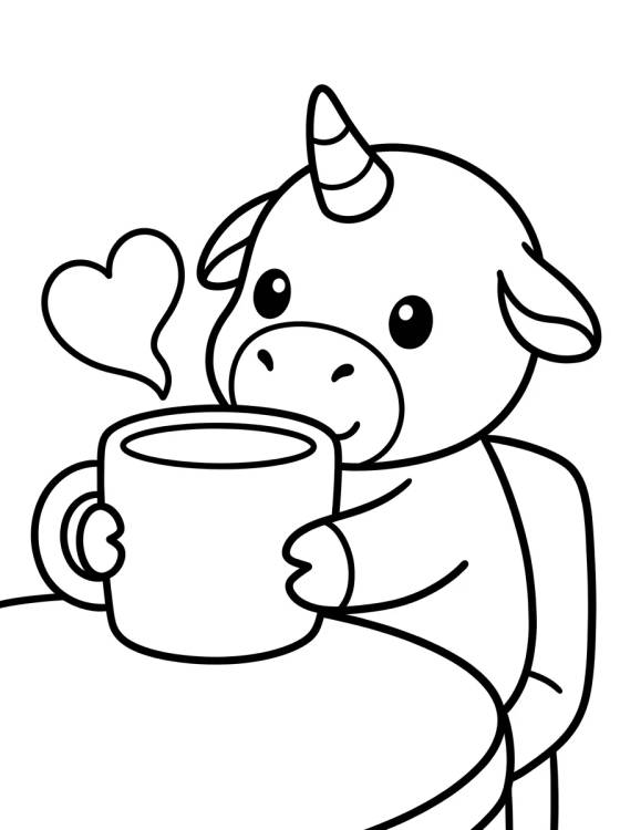 Chief Bogo Drinking Coffee para colorir Desenho de Chief Bogo Drinking Coffee para colorir e imprimir grátis