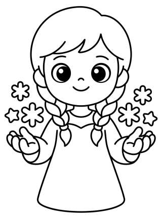 Coleção de desenhos para colorir: Elsa Coloring Pages