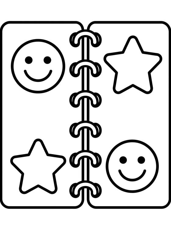 Adorable Notebook para colorir Desenho de Adorable Notebook para colorir e imprimir grátis