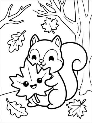 Autumn Leaves para colorir Desenho de Autumn Leaves para colorir e imprimir grátis