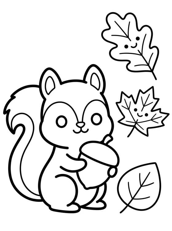 Autumn and Falling Leaves para colorir Desenho de Autumn and Falling Leaves para colorir e imprimir grátis