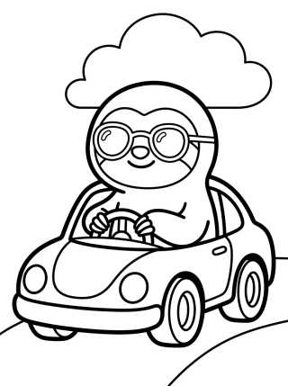Flash Driving a Sports Car para colorir Desenho de Flash Driving a Sports Car para colorir e imprimir grátis