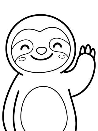 Smiling Flash the Sloth para colorir Desenho de Smiling Flash the Sloth para colorir e imprimir grátis