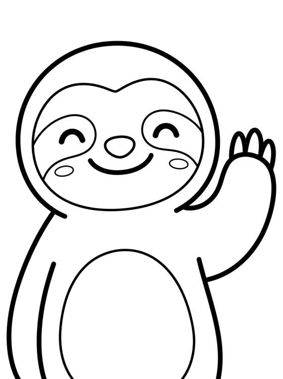 Smiling Flash the Sloth para colorir Desenho de Smiling Flash the Sloth para colorir e imprimir grátis
