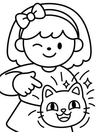 Gabby and her Magical Bag para colorir Desenho de Gabby and her Magical Bag para colorir e imprimir grátis