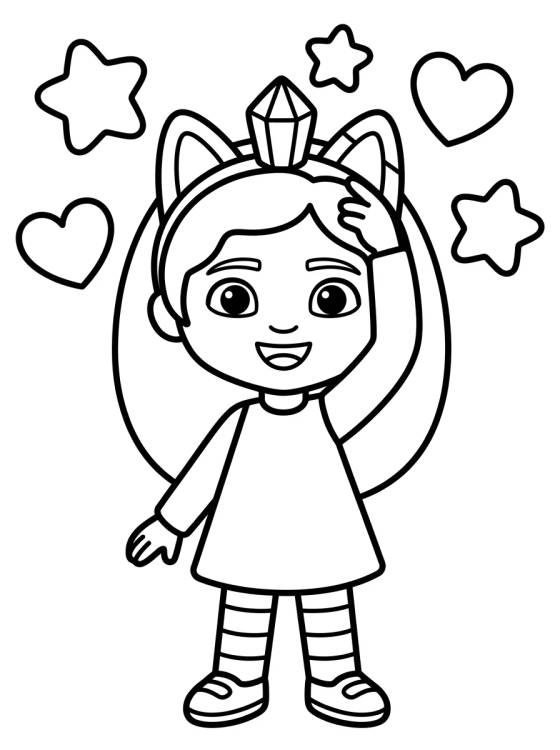 Magical Shrinking Gabby para colorir Desenho de Magical Shrinking Gabby para colorir e imprimir grátis