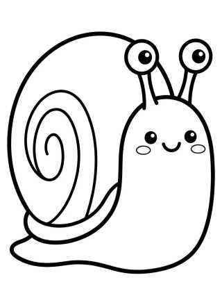 Smiling Gary the Snail para colorir Desenho de Smiling Gary the Snail para colorir e imprimir grátis