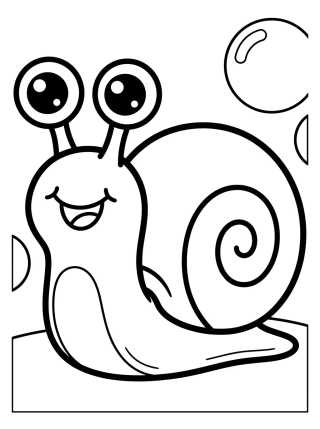 Smiling Gary the Snail para colorir Desenho de Smiling Gary the Snail para colorir e imprimir grátis