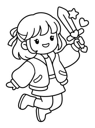 Coleção de desenhos para colorir: K-Pop Action Warriors