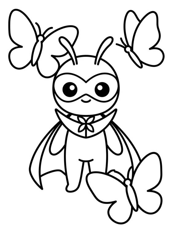 Hawk Moth in the Lair para colorir Desenho de Hawk Moth in the Lair para colorir e imprimir grátis