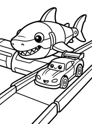 Coleção de desenhos para colorir: Hot Wheels City Coloring Pages