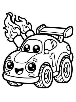 Hot Wheels Race Car para colorir Desenho de Hot Wheels Race Car para colorir e imprimir grátis