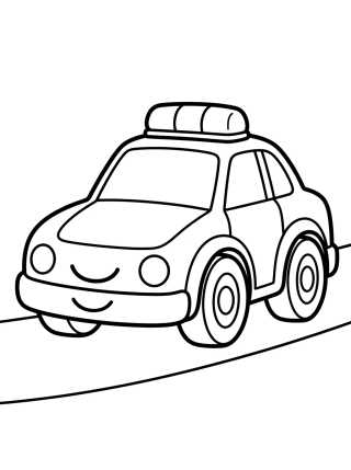 Hot Wheels Police Car for Kids para colorir Desenho de Hot Wheels Police Car for Kids para colorir e imprimir grátis