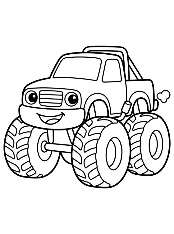Hot Wheels Monster Truck for Kids para colorir Desenho de Hot Wheels Monster Truck for Kids para colorir e imprimir grátis