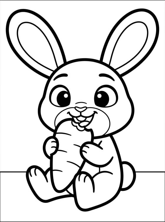 Judy Hopps Eating a Carrot para colorir Desenho de Judy Hopps Eating a Carrot para colorir e imprimir grátis