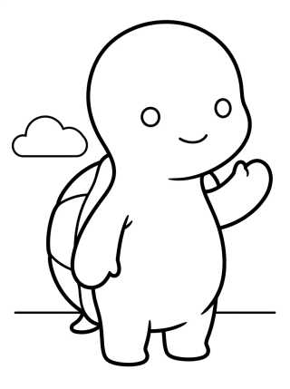 Calm Wayzz Kwami para colorir Desenho de Calm Wayzz Kwami para colorir e imprimir grátis