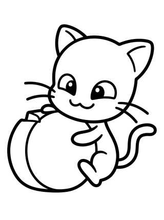 Plagg the Black Cat Kwami para colorir Desenho de Plagg the Black Cat Kwami para colorir e imprimir grátis