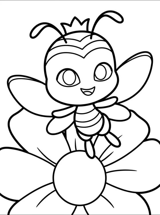 Pollen the Bee Kwami para colorir Desenho de Pollen the Bee Kwami para colorir e imprimir grátis