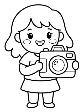 Lila and the Toy Camera para colorir Desenho de Lila and the Toy Camera para colorir e imprimir grátis