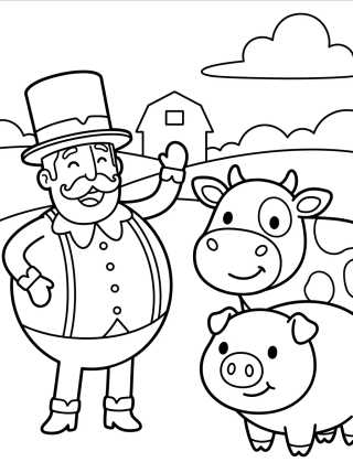 Bita on the Farm para colorir Desenho de Bita on the Farm para colorir e imprimir grátis